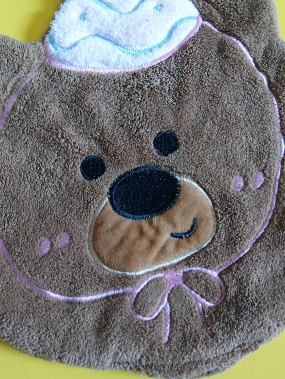 Hand towel: Plush Teddy Bear With Party Hat